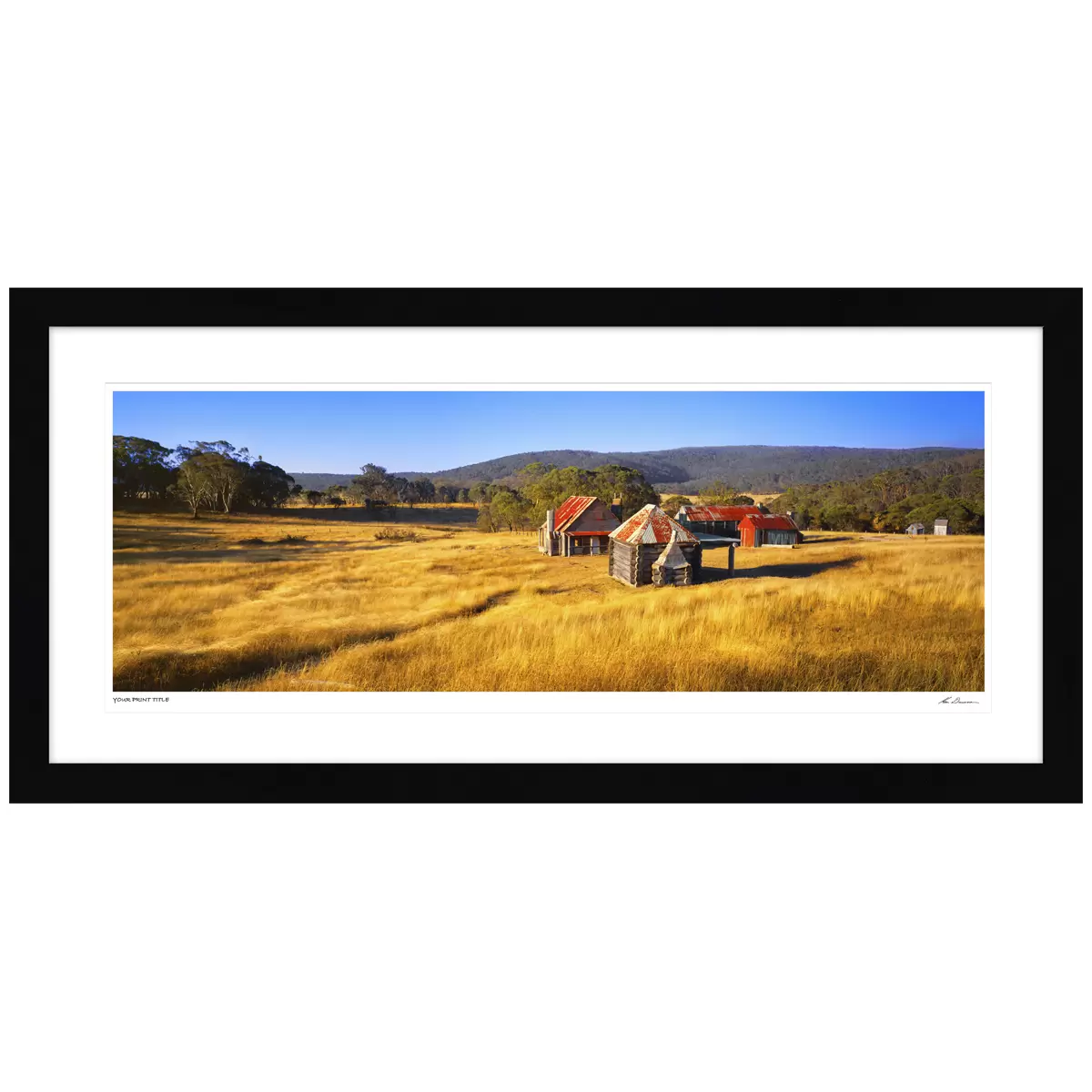 Ken Duncan Hunter Aerial NSW Black Framed Print 127.6 x 60.9 cm