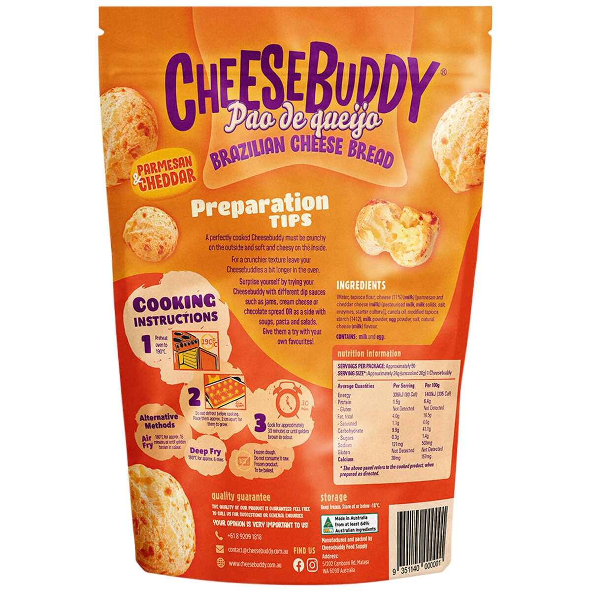 Cheesebuddy Brazilian Cheese Bread 1.5kg