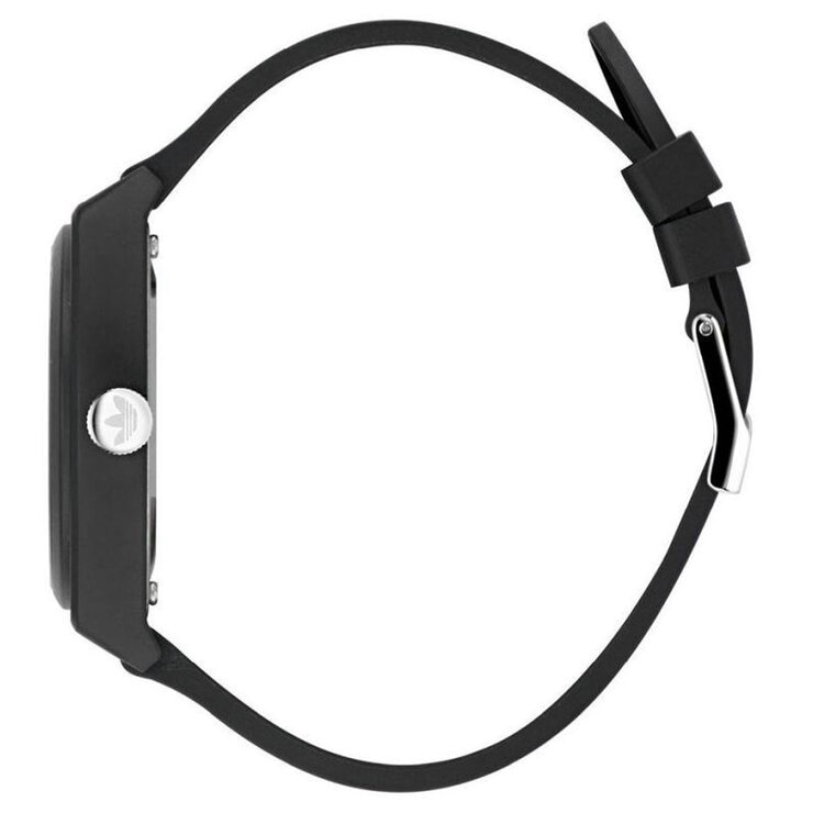 Adidas Originals Street Project Two Black Silicone Strap Unisex Watch AOST23551