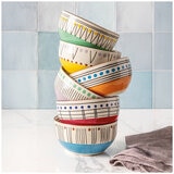 over&back Stardust Stoneware Bowls 6 Piece Set