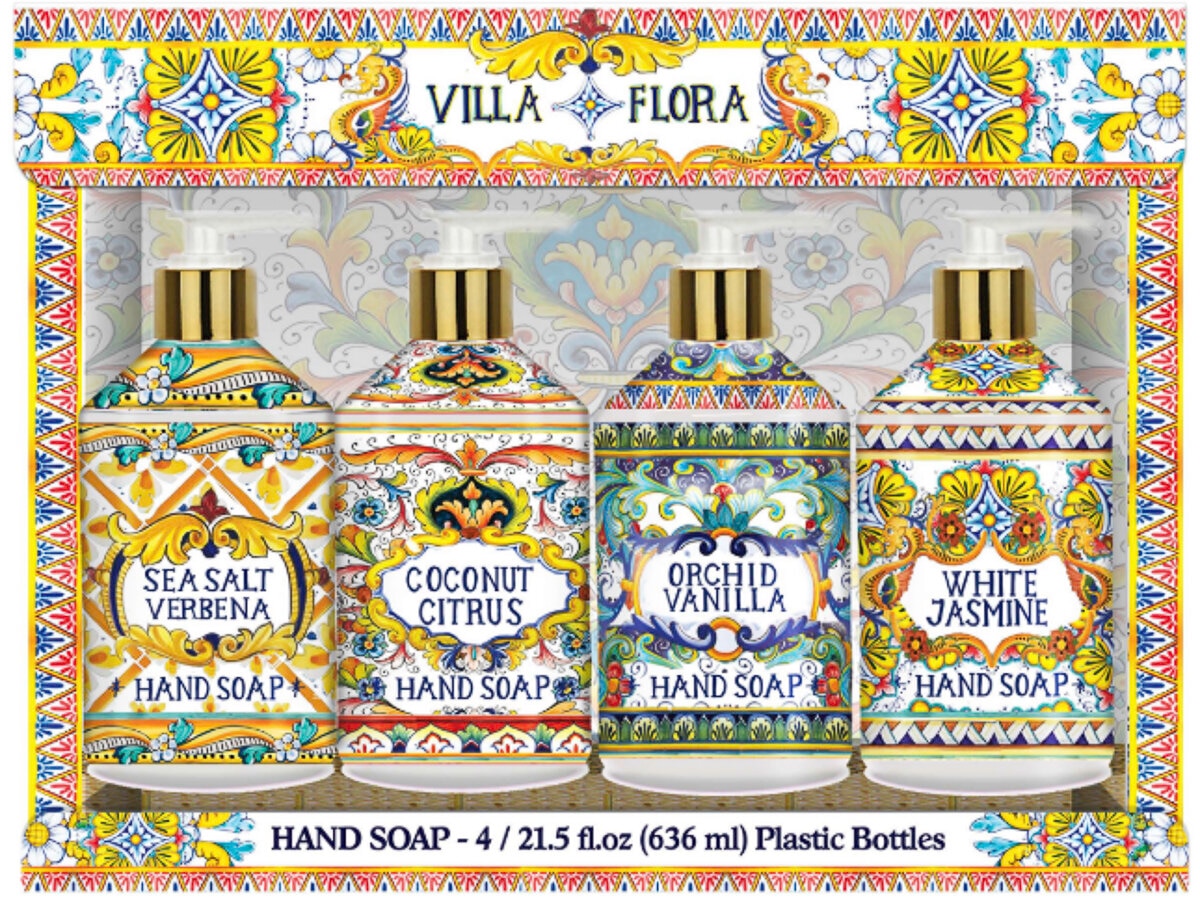 Villa Flora Liquid Hand Wash 4 x 636ml