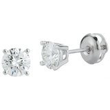 18KT White Gold 0.48ctw Diamond Earrings