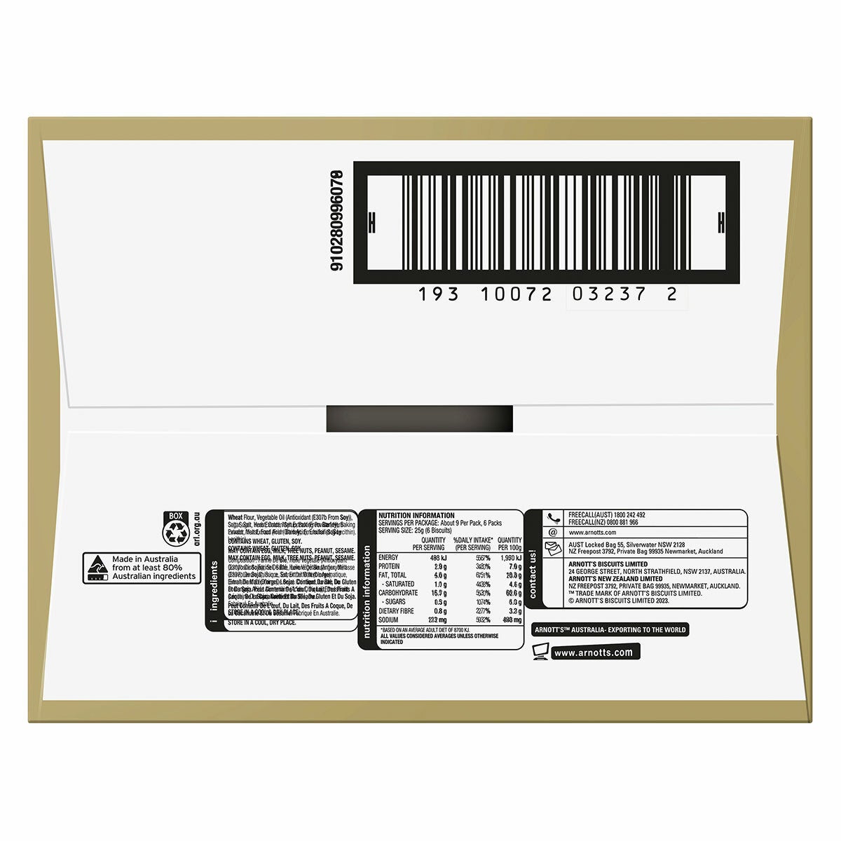 Arnott's Savoy Crackers 6 x 225g - Grocery Online Arnott's Savoy Crackers 6 x 225g - Grocery Online