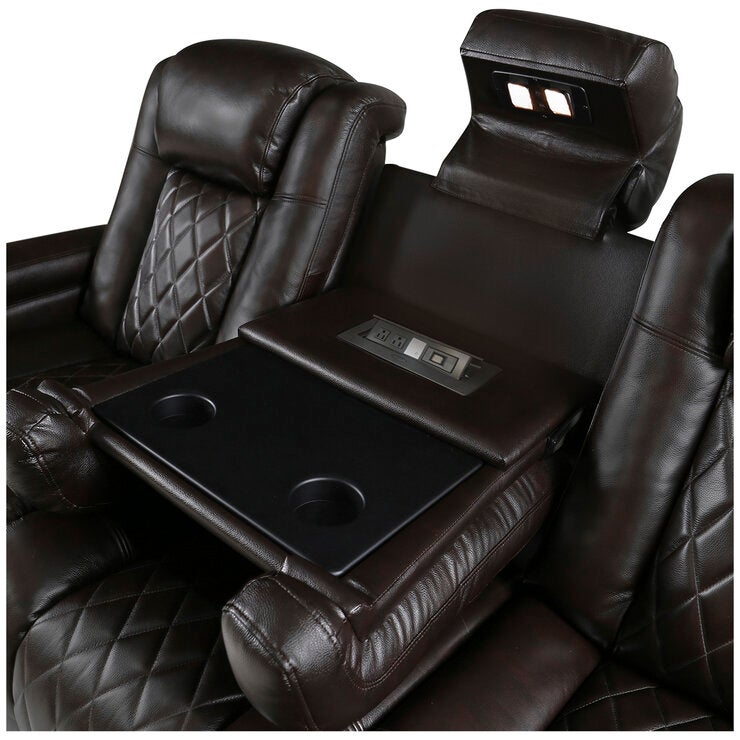 Valencia Home Theatre Tuscany Console Edition 3 Seater Dark Chocolate Valencia Home Theatre Tuscany Console Edition 3 Seater Dark Chocolate