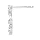 18KT White Gold 0.38ctw Diamond Dangle Earrings/