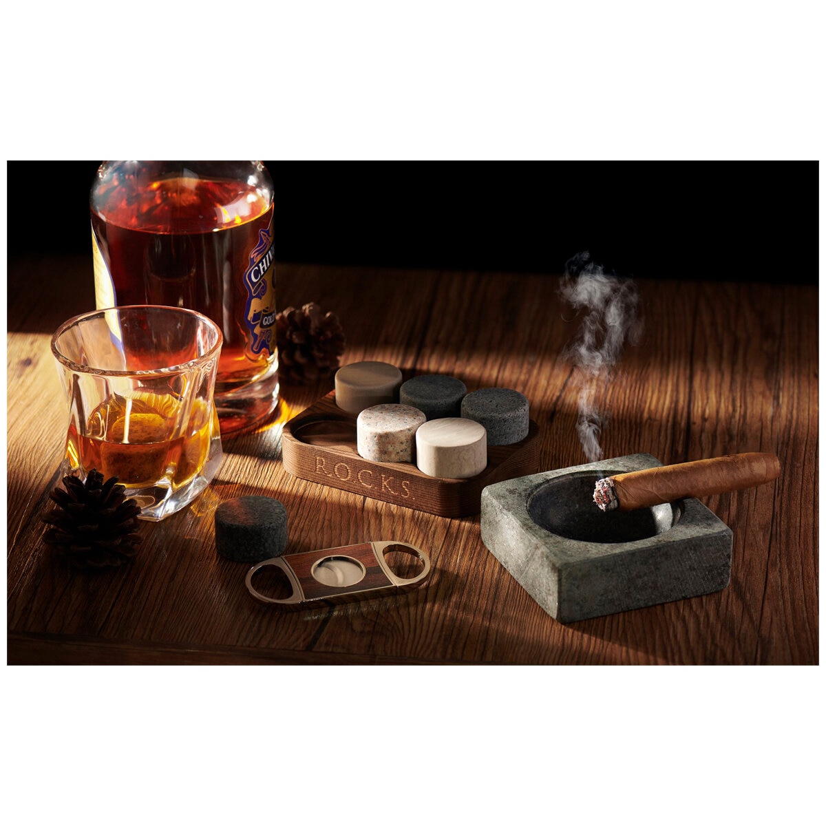 Wine Stash Cigar and Whisky Gift Set