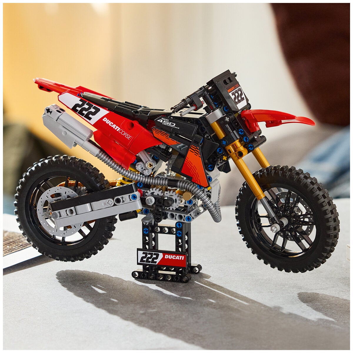 LEGO Technic Ducati Desmo450 MX Factory Motorcycle 42238