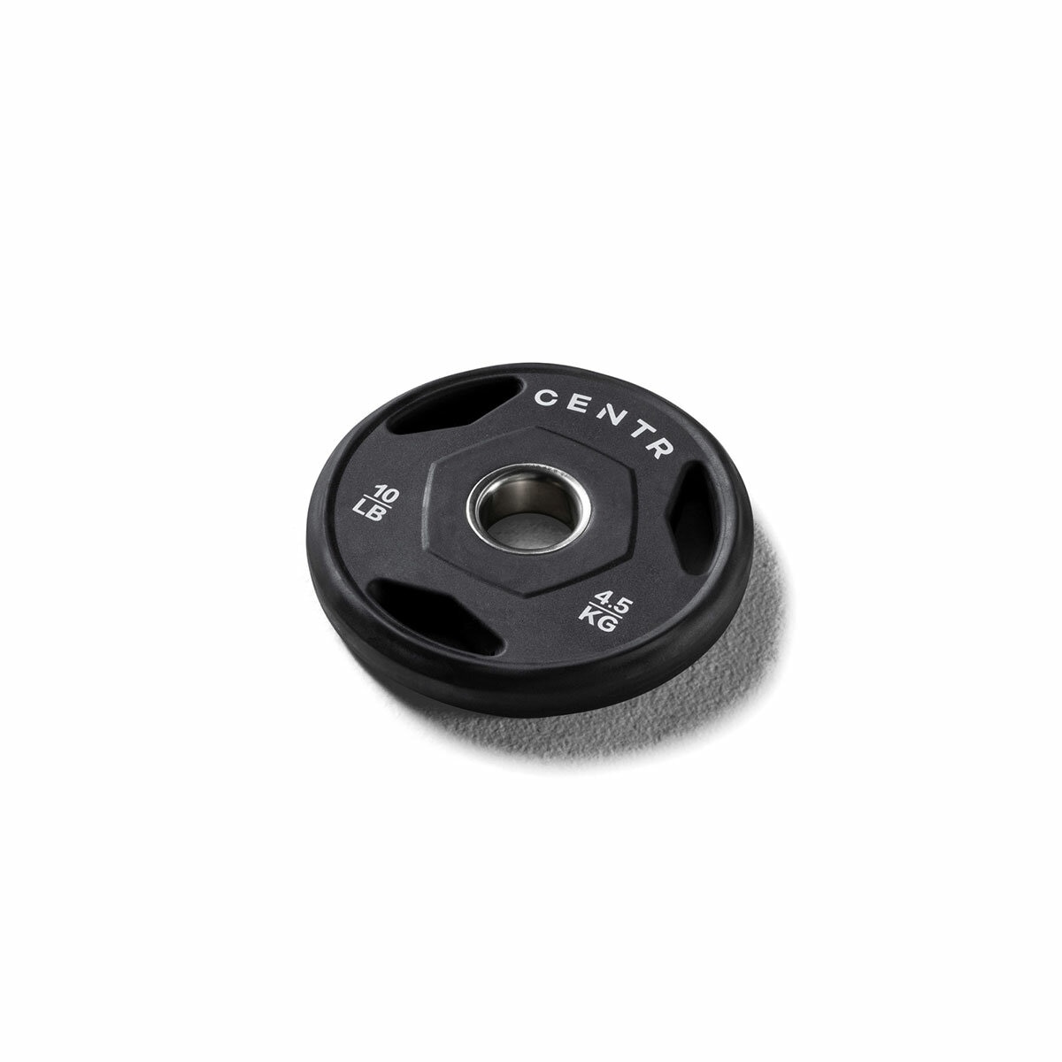 Centr 136kg Rubber Olympic Weight Set With Bar