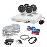 Swann Professional Wired 4K NVR Security System with 4 Wired Bullet Cameras SWNVK-88990W4