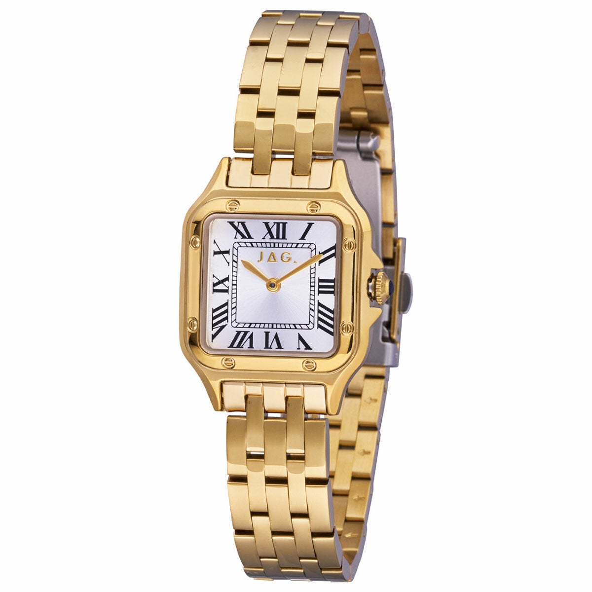 JAG Riana Gold Tone Square Dial Women's Watch J2816A JAG Riana Gold Tone Square Dial Women's Watch J2816A