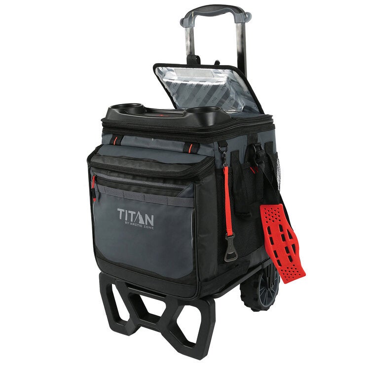 Titan 60 Can Rolling Cooler With Cart Titan 60 Can Rolling Cooler With Cart