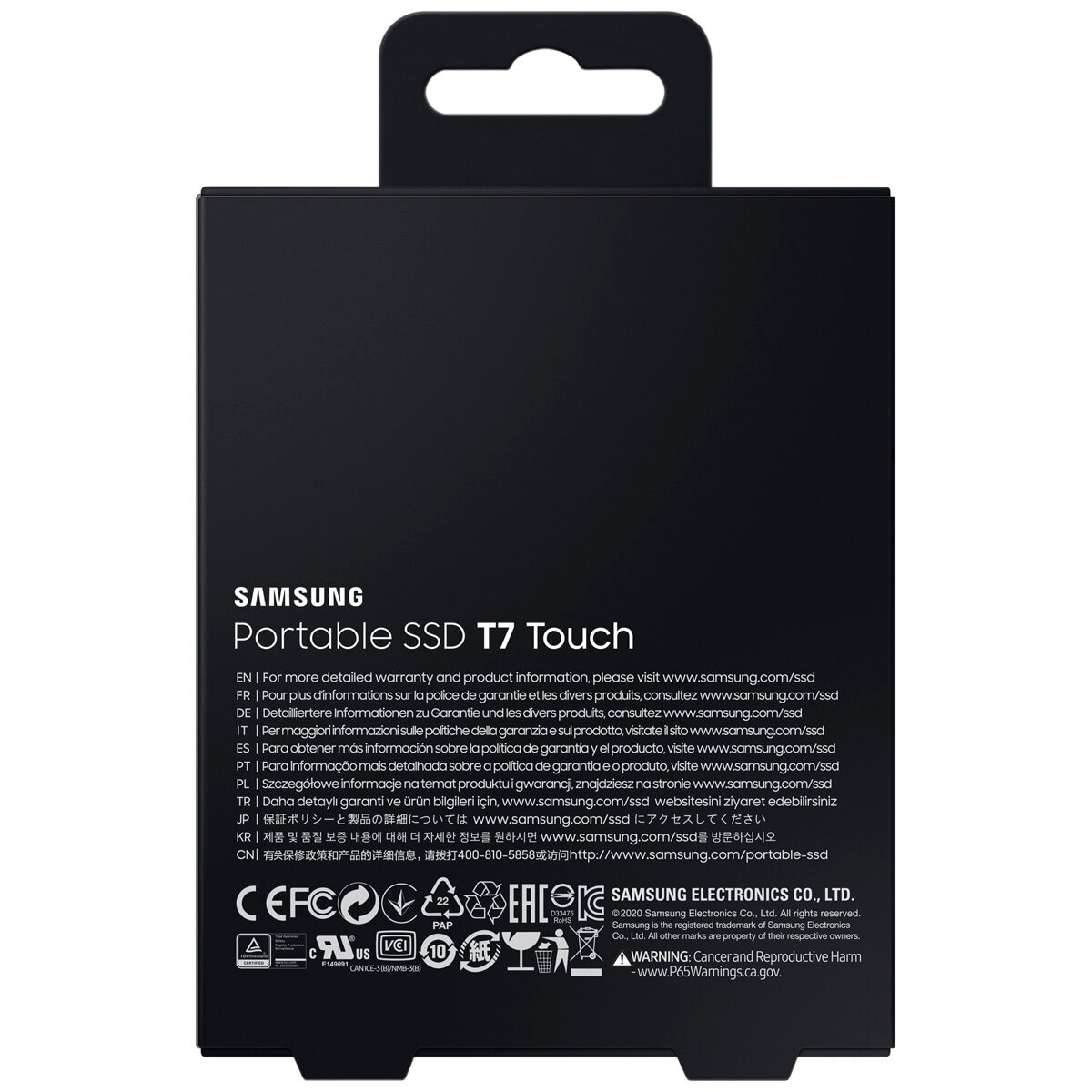 Samsung T7 Touch 1TB Portable SSD