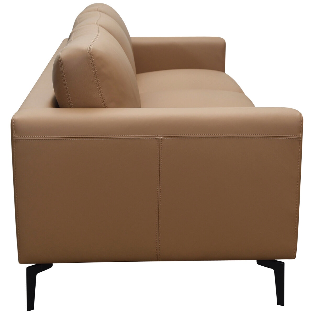 Moran Toronto Leather 3 Seater Sofa Premium Caramel