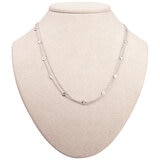 18KT White Gold 1.38ctw Diamond Two Strand Necklace