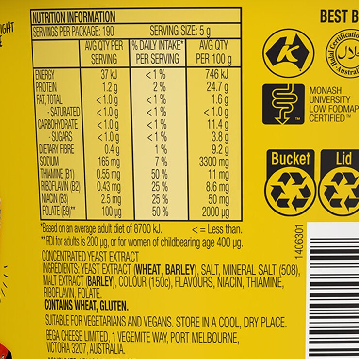 Vegemite Tub 950g Vegemite Tub 950g