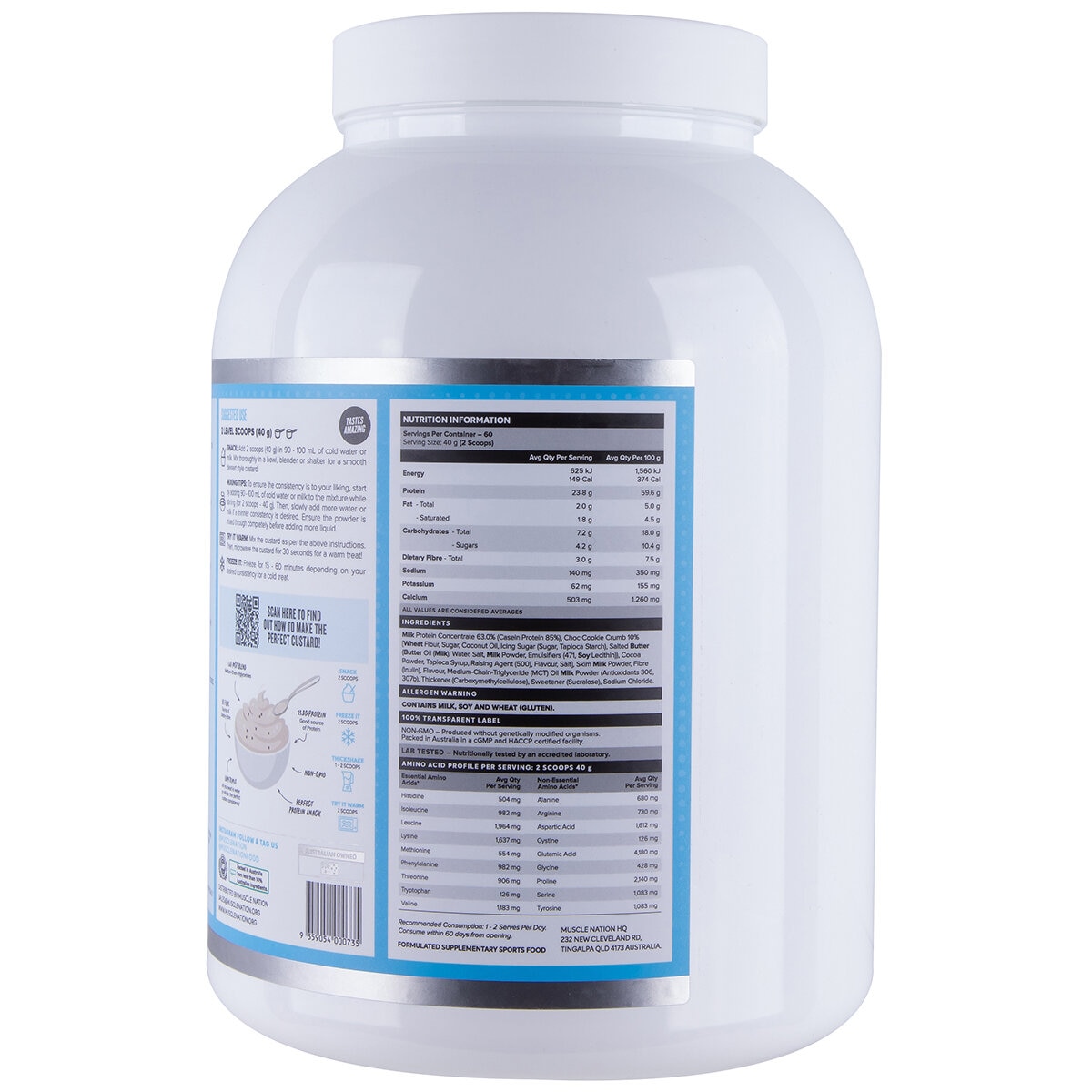 Muscle Nation Custard Protein 2.4kg