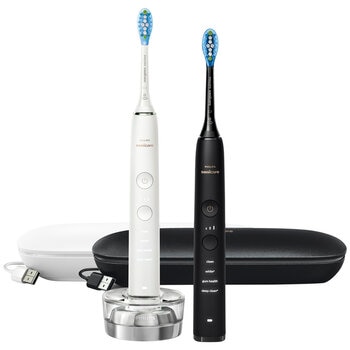 Costco - Philips Sonicare DiamondClean 9000 Black And White Electric Toothbrush 2 Pack HX9914/60