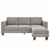 Thomasville Fabric Sofa With Ottoman Thomasville Fabric Sofa With Ottoman