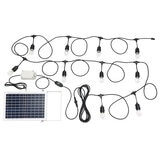 EGLO Festoon Solar Kit 10 Light 12 Volt E27 2700K Warm White 205713N