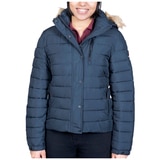 Superdry Women’s Faux Fur Fuji Hooded Jacket Navy