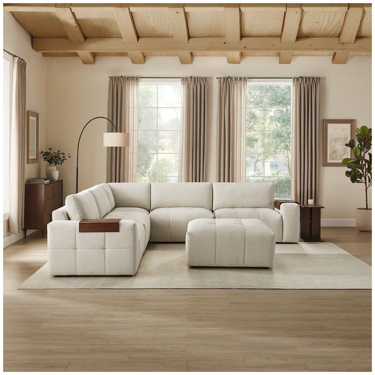 Aiden & Ivy 6 Piece Modular Fabric Sectional Aiden & Ivy 6 Piece Modular Fabric Sectional