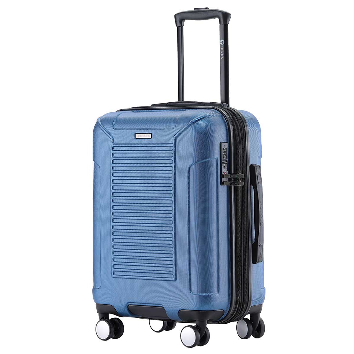 Tosca Matrix Range 3 Piece Luggage Set Blue
