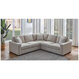 Synergy Home Furnishings Fabric Sectional - Light Grey