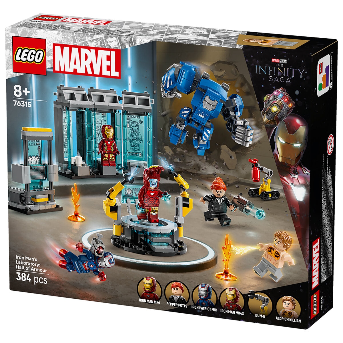 LEGO Marvel Iron Man’s Laboratory Hall of Armour 76315