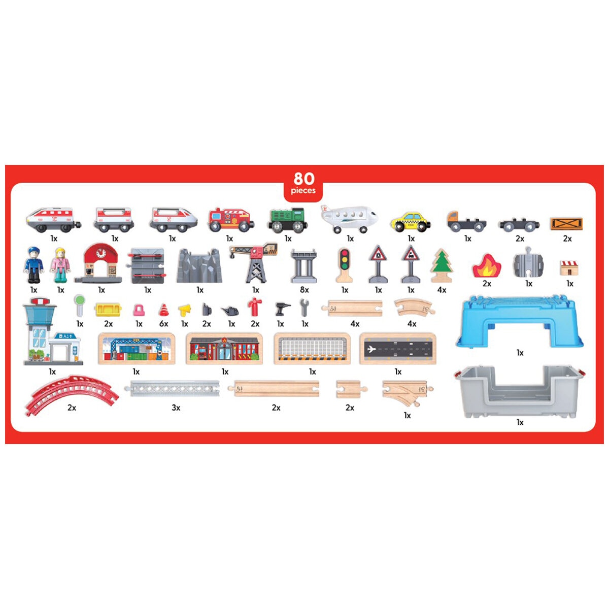 Hape Super Cityscape Transport Bucket Set