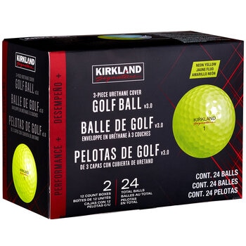 Kirkland Signature V3.0 Yellow Golf Ball 24 Pack