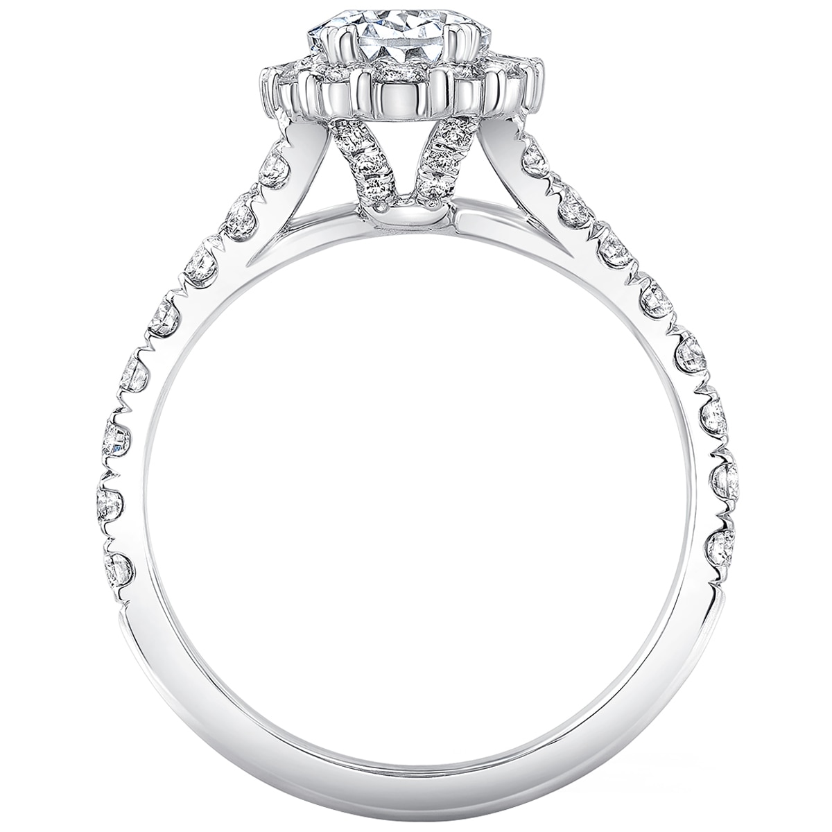 2.00ctw Oval Halo Bridal Ring