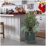 Pre-Lit Holiday Topiary 99cm Grey Pre-Lit Holiday Topiary 99cm Grey