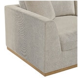 Henredon 4-Piece Fabric Sectional With Ottoman