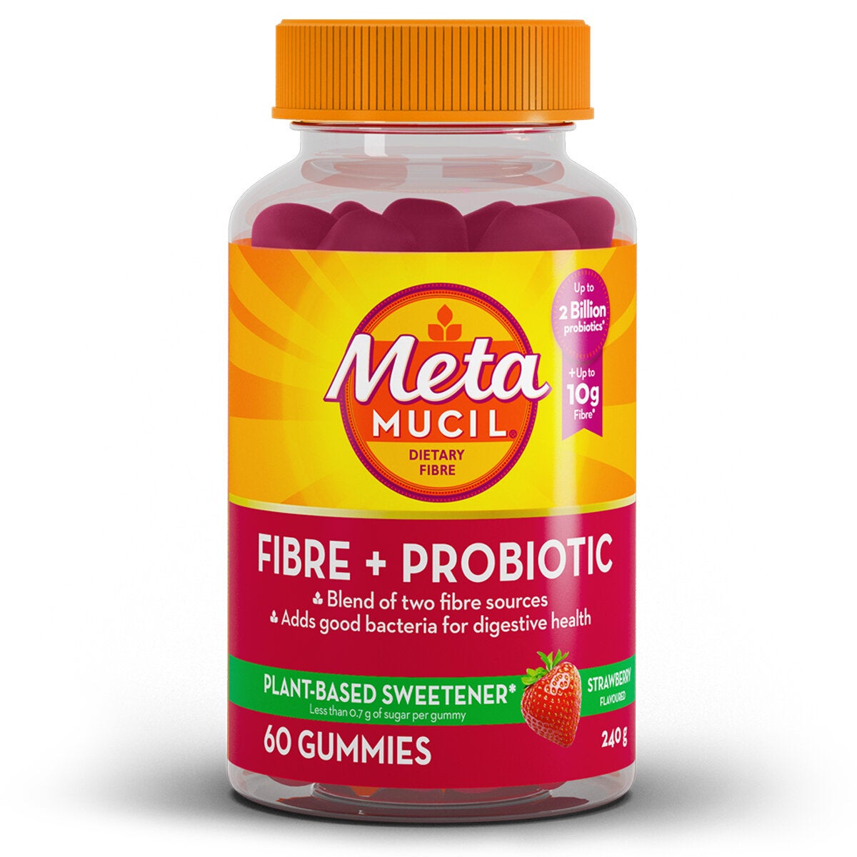 Metamucil Fibre and Probiotic Gummies 60 Count