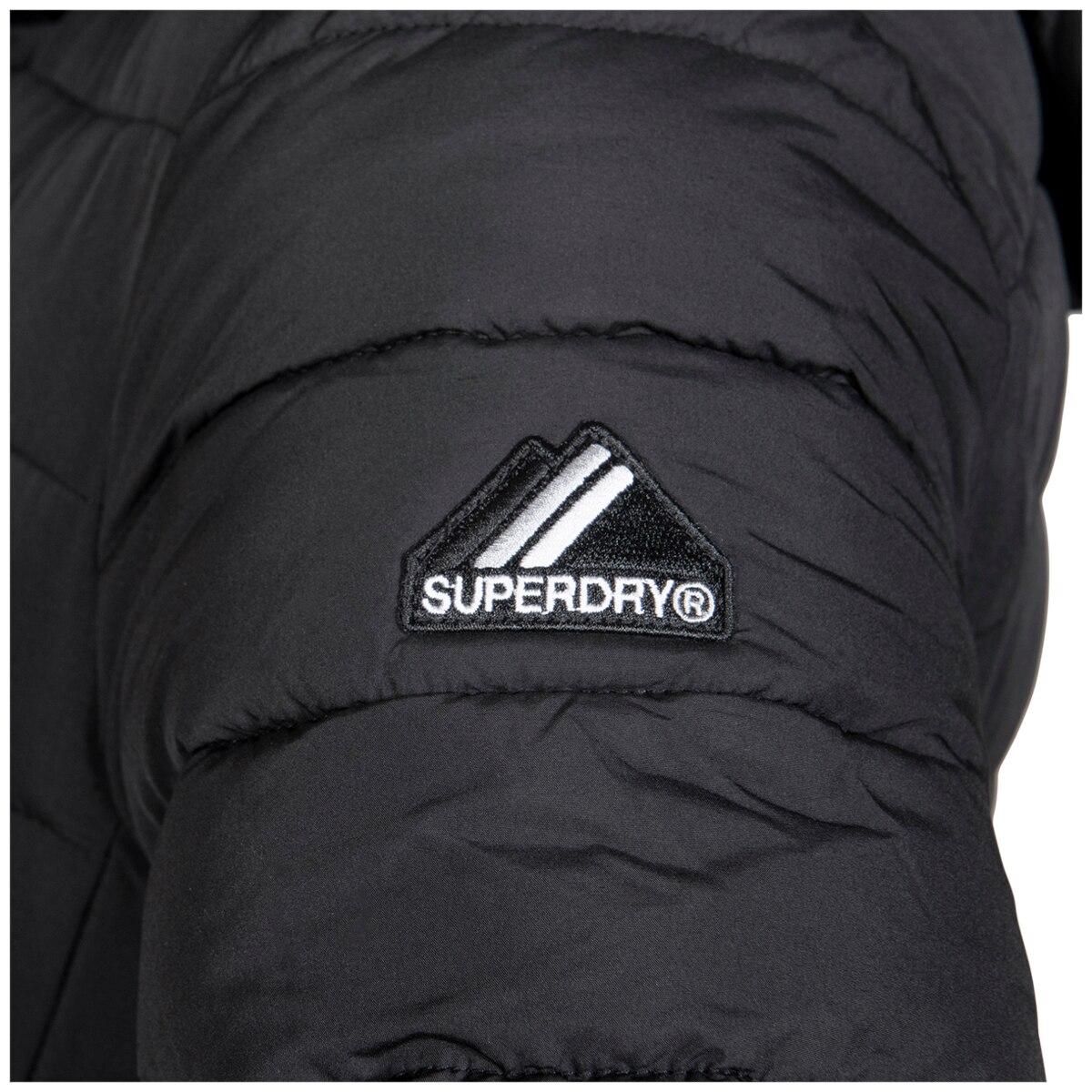 Superdry Women’s Faux Fur Fuji Hooded Jacket Black
