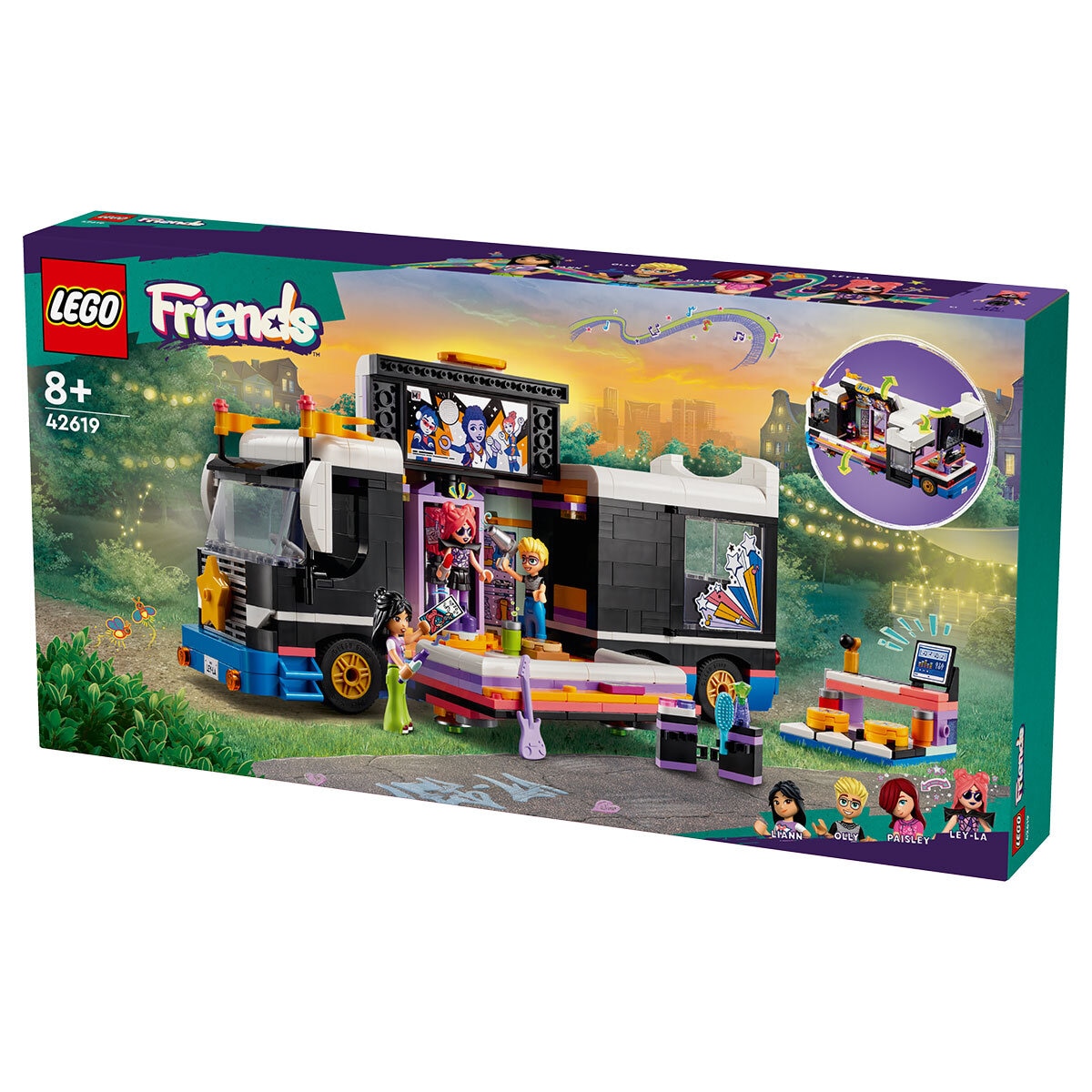 LEGO Friends Pop Star Music Tour Bus 42619