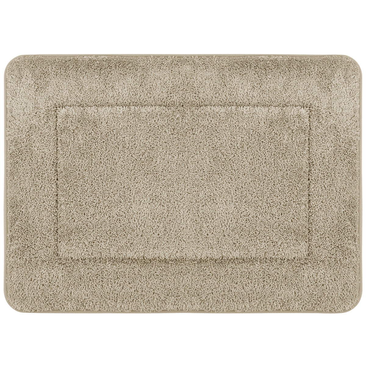French Connection Memory Foam Bath Mat 2 Pack Set Beige