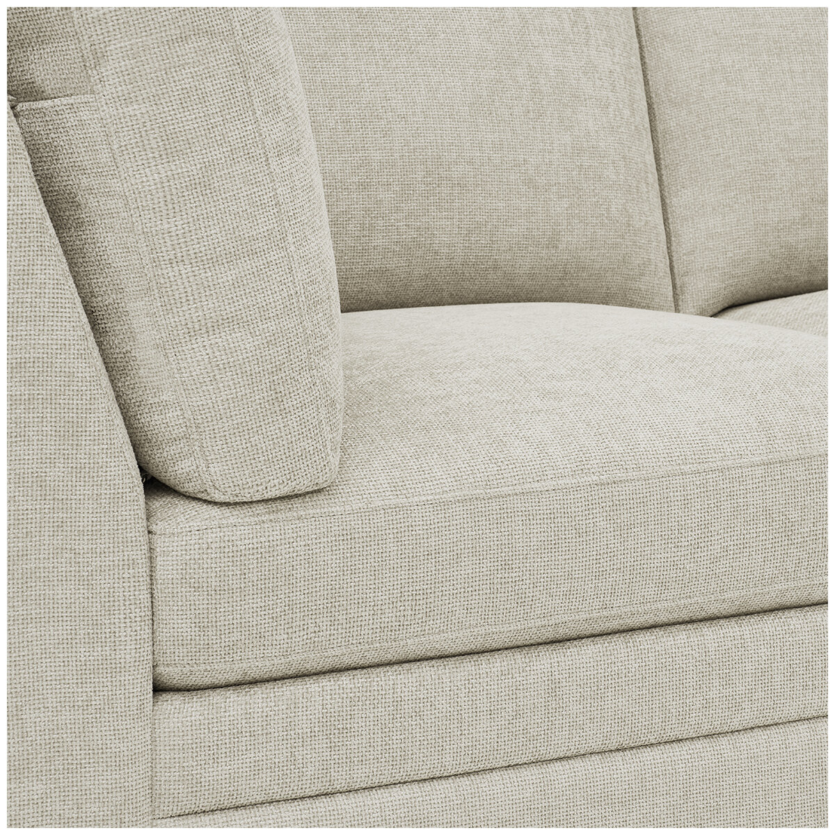 Thomasville 6 Piece Fabric Modular Sectional with Storage Ottoman/