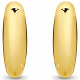 18KT Yellow Gold Classic Hoop Earrings