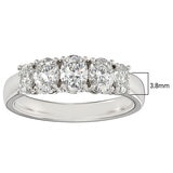 14KT White Gold 1.45ctw Oval Diamond Ring