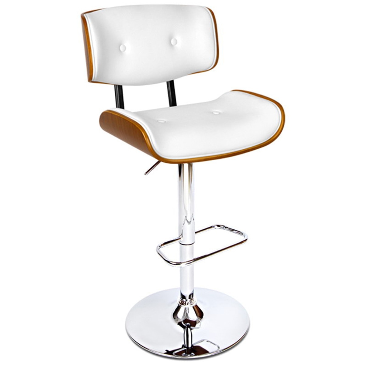 Artiss White Gaslift Barstool 1 pack