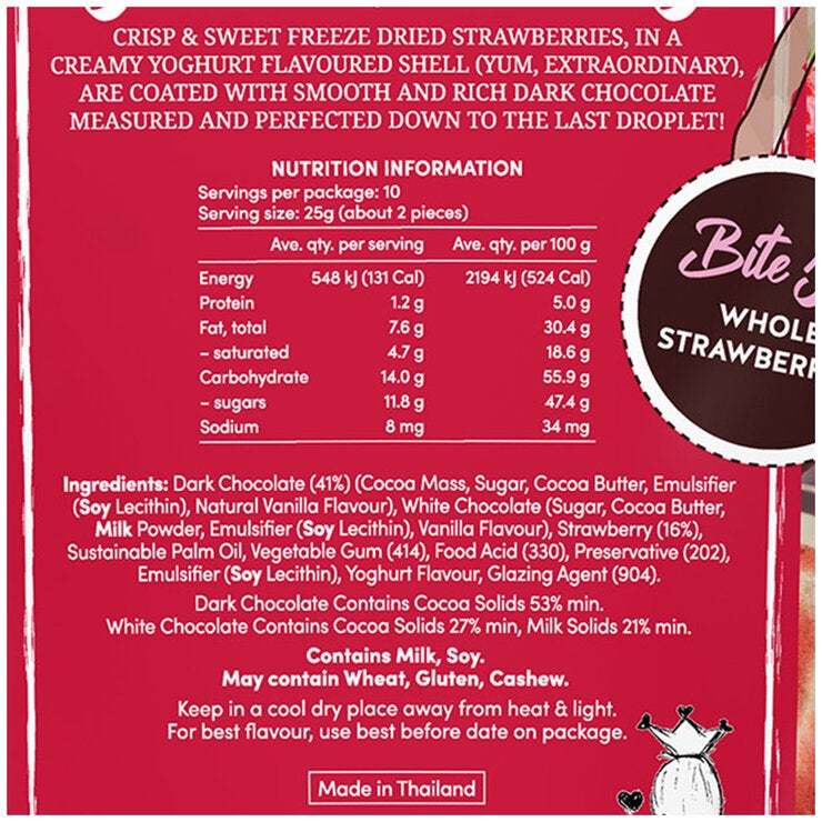 Alli & Rose Dark Choc Strawberries 250g Alli & Rose Dark Choc Strawberries 250g