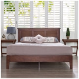 Wooden Antique Panel Bed Frame Queen (Zinus)