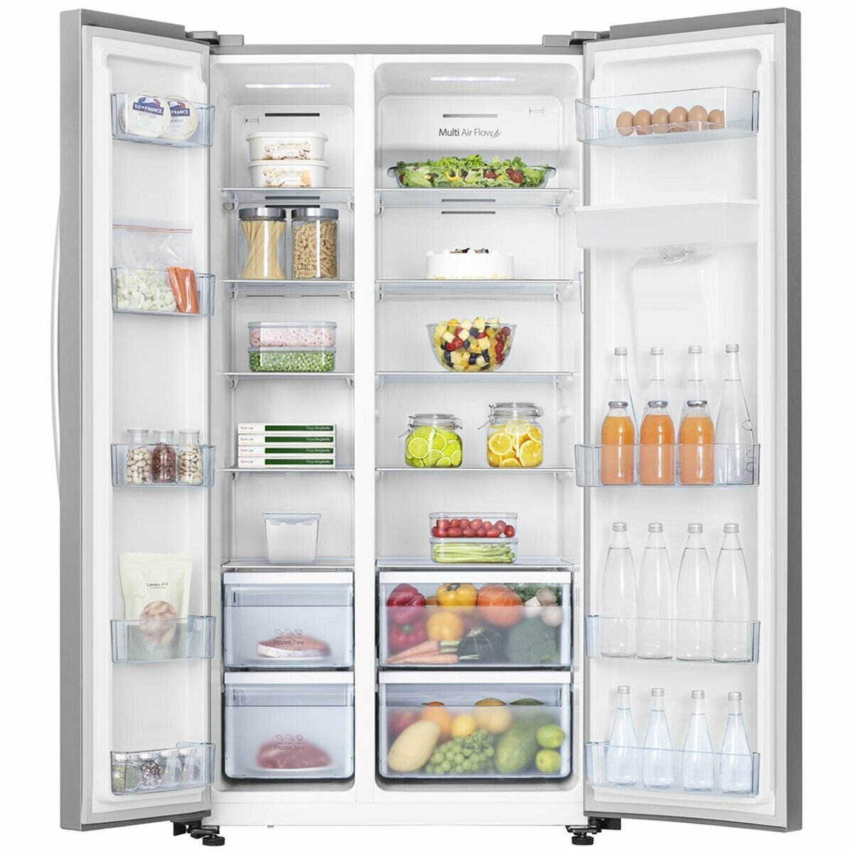 Hisense 578L Side By Side Refrigerator Stainless HRSBS578SW