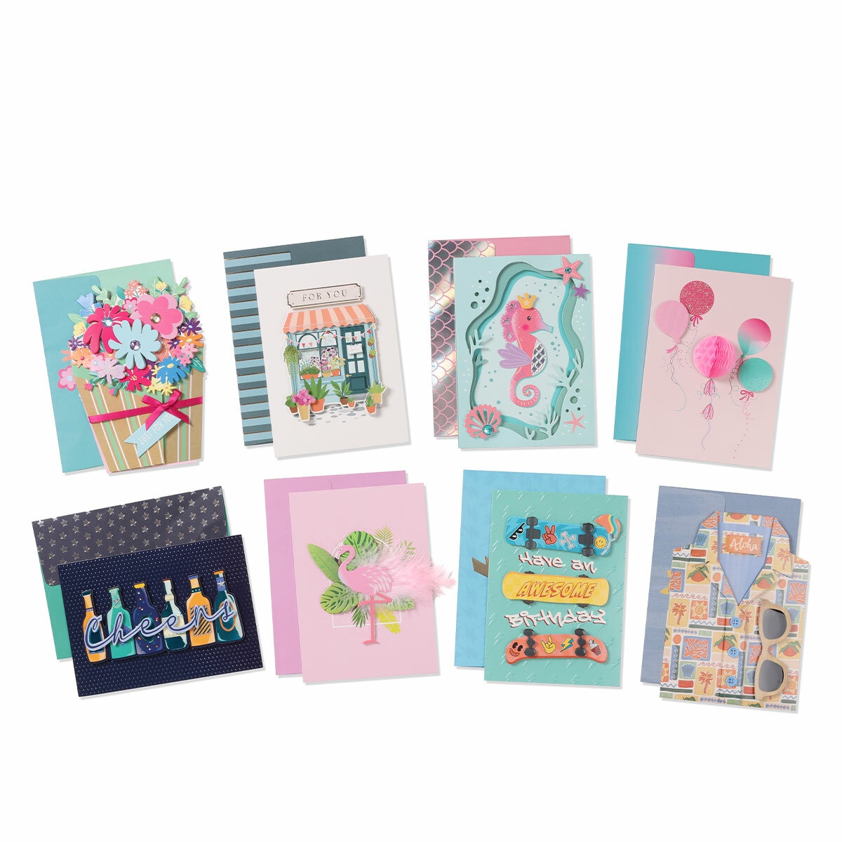 All Occasion Handcrafted Cards - 40 Pack