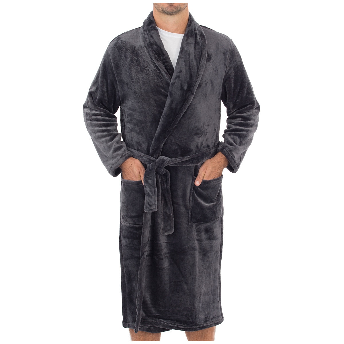 Gloster Men's Robe - Steel