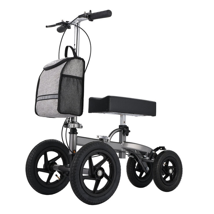 Altus Knee Scooter Walker Pneumatic Tires Titanium