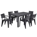 Keter Julie Outdoor Chair Set 6 Piece