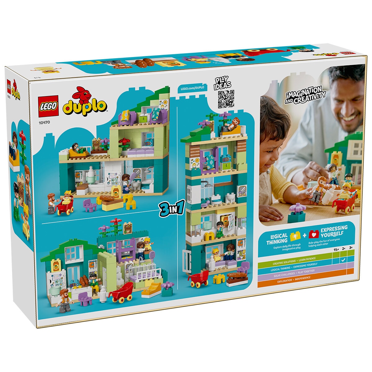 LEGO DUPLO 3 In 1 Modern Family House With Figures 10470 LEGO DUPLO 3 In 1 Modern Family House With Figures 10470