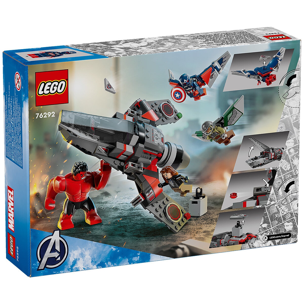 LEGO Marvel Captain America vs. Red Hulk Battle 76292